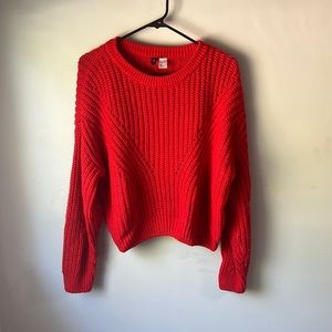 Cozy red sweater